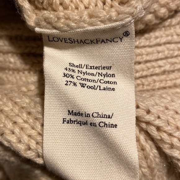 Loveshackfancy Camden Duster Oatmeal M/L NWT - Picture 7 of 7